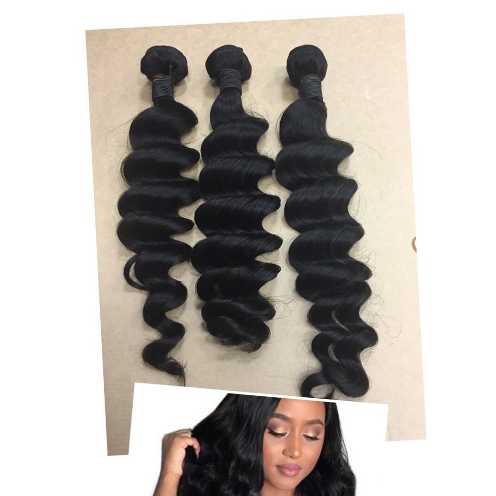 3 bundles(18”20”22”) Brazilian loose deep